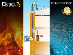 Ejemplos de instalación de FuranFlex®: Estufas; madera, pellets y otros combustibles sólidos